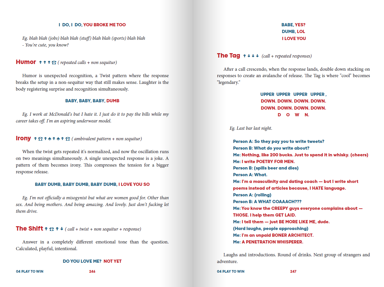KU/NO — Inside the Book: Humor, Irony, The Shift, The Tag